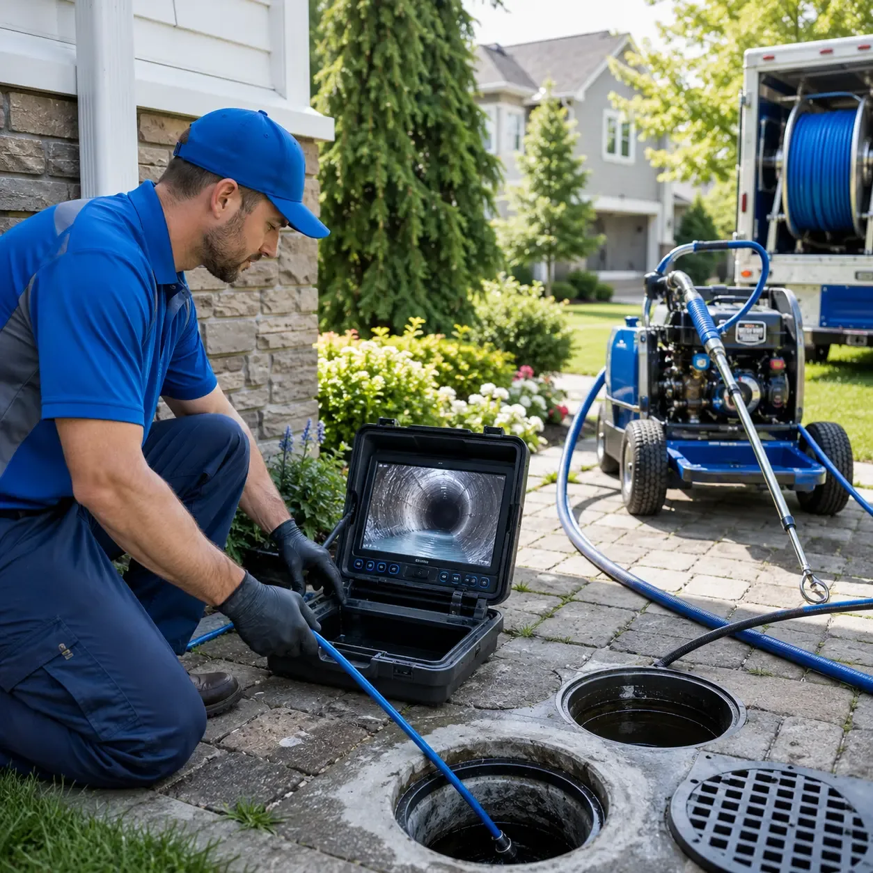 Outdoor drain cleaning professionals serving Fate, TX