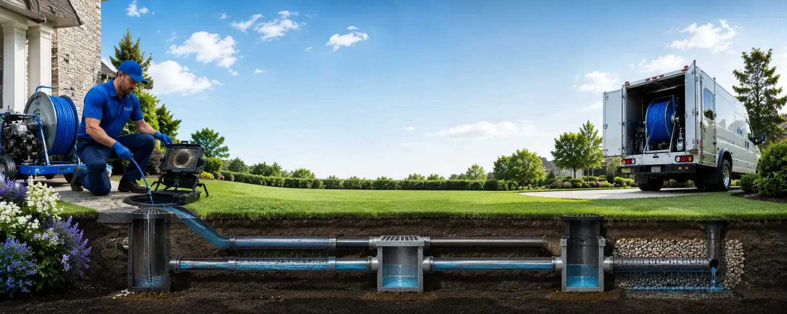 Outdoor drain cleaning information for Fate, TX